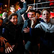 Firande på gatorna i Budapest. 