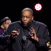 Killer Mike, till vänster, under Grammygalan.