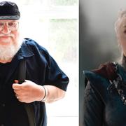 George RR Martin och Emilia Clarke. 