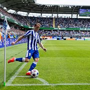 Sam Larsson under en tidigare match.