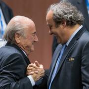 Sepp Blatter och Michel Platini. 