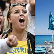 Svenska fans har haft en bra sommar. Franska Rivieran gapar tom.