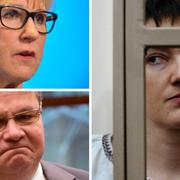 Margot Wallström, Linas Linkevicius och Nadezjda Savtjenko.