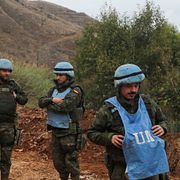 Arkivbild på Unifil-personal i södra Libanon i november 2024.