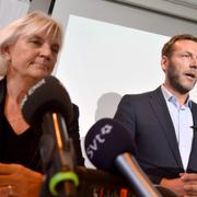 Telias ordförande Marie Ehrling och vd Johan Dennelind. Arkivbild.