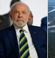 Lula da Silva och Amazonas.  TT/AP