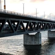 Tåg på Öresundsbron.