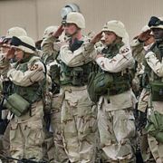 Amerikansk militär på flygbasen i Sydkorea. Arkivbild.