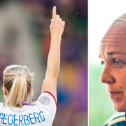 Ada Hegerberg och Caroline Seger.