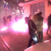 Raketer sköts mot människor på Möllevångstorget i malmö 2016