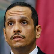 Qatars utrikesminister Mohammed bin Abdulrahman Al Thani hälsade på Egyptens president Abdel Fattah el-Sisi under tisdagen.