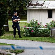 Bild från polisinsatsen i Hässelby, 24 juli.