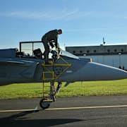 Ett svenskt JAS 39 Gripen E. 