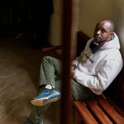 Aktivisten Boniface Mwangi i domstolen på måndagen. 