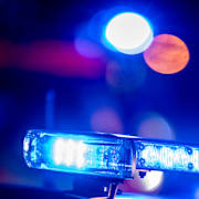 Polis under en annan utryckning tidigare i år. Arkivbild. 