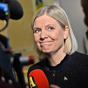 Magdalena Andersson meddelade under en pressträff att hon inte har förutsättningar att bilda ny regering.