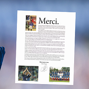 Kylian Mbappé under sextondelsfinalen mot Paraguay, en tät och hård match som fransmännen till slut vann/annonsen som i dag syns i många franska tidningar.