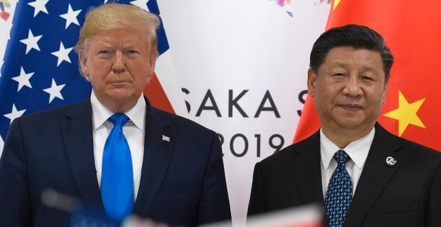 Donald Trump och Xi Jinping. Susan Walsh / TT NYHETSBYRÅN