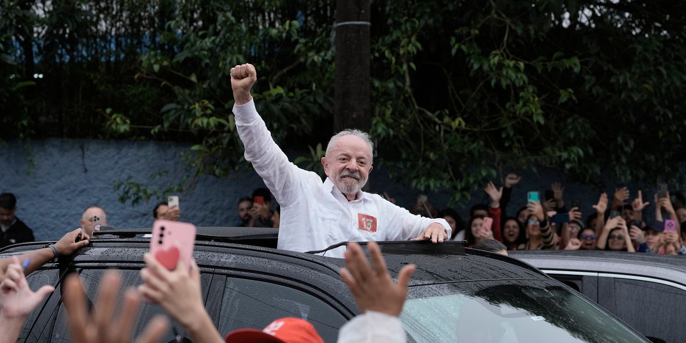 Lula da Silva i Sao Bernardo do Campo, 25 oktober.