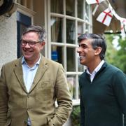 Britain's Prime Minister and Conservative Party leader, Rishi Sunak, campaigning.