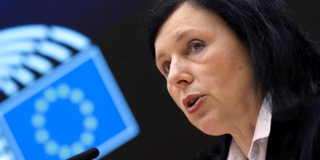 EU-kommissionens vice ordförande Vera Jourova. Yves Herman / AP