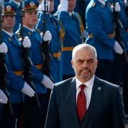 Albanske premiärministern Edi Rama och Serbiens premiärminister Aleksandar Vucic