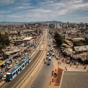 Arkivbild: Vy över Etiopiens huvudstad Addis Abeba. 