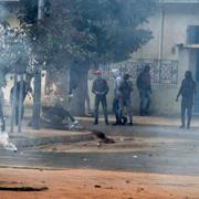 Demonstrationerna i Tunisien.