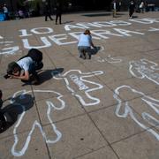 Manifestation till minne av att Mexikos krig mot droger startade/arkivbild från 2016. 