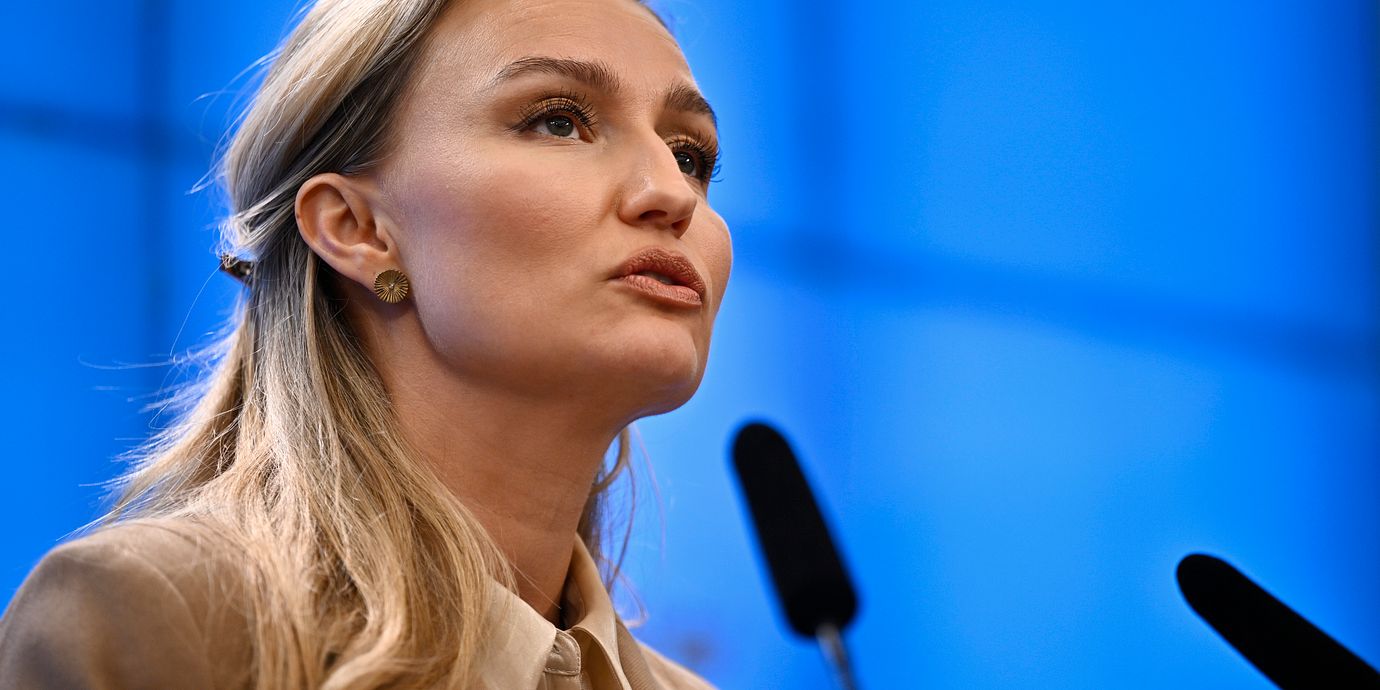 Arkivbild: Kristdemokraternas partiledare Ebba Busch (KD).