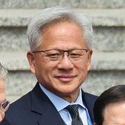 Nvidias vd Jensen Huang när amerikanska regeringstoppar träffar Kinas ledare Xi Jinping i Peking.