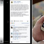 Polisens varning på Facebook/Arkivbild 
