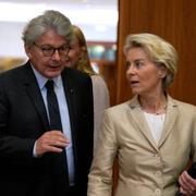 Thierry Breton och Ursula von der Leyen. Arkivbild.