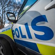 Polisen under en insats. Bilden är tagen i ett annat sammanhang. 
 