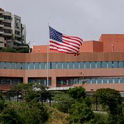 USA:s ambassad i Venezuela 2019.