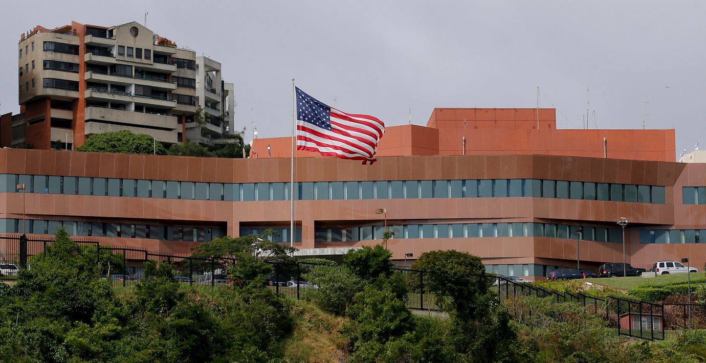 USA:s ambassad i Venezuela 2019.