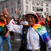 Demonstration i Lima den 19 januari 2023. 