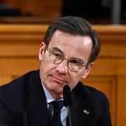 Ulf Kristersson i riksdagens konstitutionsutskott den 27 april 2026.