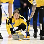  Sveriges Anna Hasselborg under matchen mellan Kanada och Sverige.