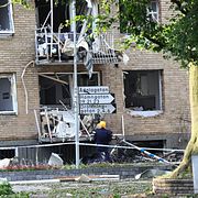 Bild från explosionen i Linköping den 7 juni.
