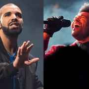 Arkivbilder på Drake och The Weeknd