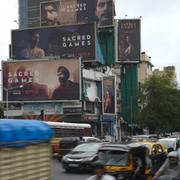 Sacred Games-posters i Mumbai. 