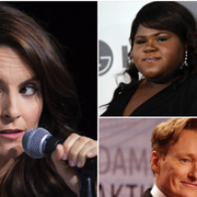 Tina Fey, Gabourey Sidibe och Conan O'Brien.