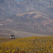 Badwater Road i Death Valleys nationalpark i Kalifornien, 10 mars 2026. Illustrationsbild.