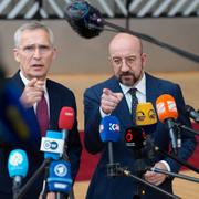 Jens Stoltenberg och Charles Michel.