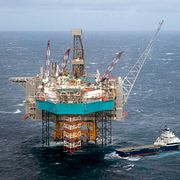 Norsk oljefält i Norska havet.