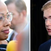 Alice Bah Kuhnke och Gustav Fridolin.