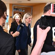 Magdalena Andersson i riksdagen, 28 september.
