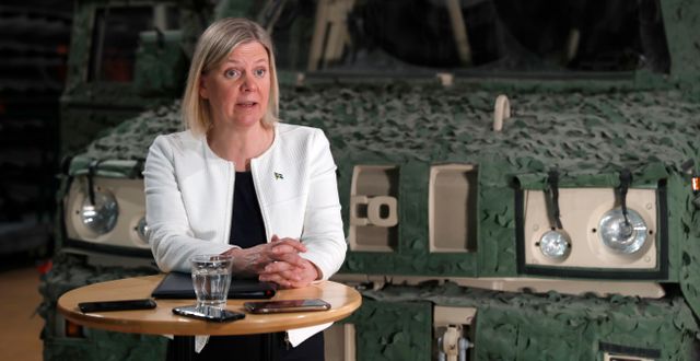 Statsminister Magdalena Andersson (S) besökte i veckan Lugnvik i Östersund, där hon informerades om Saabs produktion av försvarsmateriel. Per Danielsson/TT