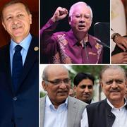 Saudiarabiens kung Salman bin Abdul Aziz, Turkiets president Recep Erdogan, Malaysias premiärminister Najib Razak, Egyptens president Abd al-Fattah al-Sisi och Pakistans president Mamnoon Hussein